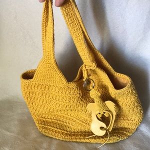 The Sak Originals Yellow Lobster Handbag NWOT